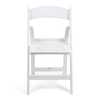 Atlas Commercial Products TitanPRO™ White Resin Folding Chair with Slatted Seat RFCSL6WH